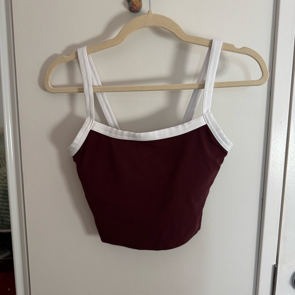 ABERCROMBIE YPB studioFLEX Cami Tank - Red Wine - Picture 3 of 6